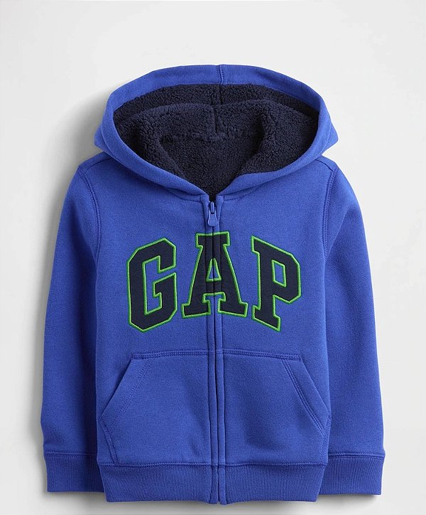MOLETOM FORRADO GAP - AZUL - MENINO
