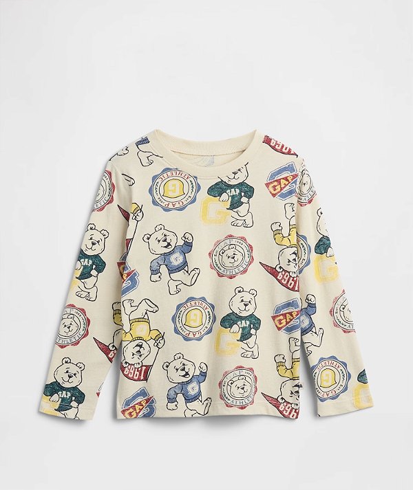 CAMISETA MANGA LONGA GAP - URSINHO - MENINO