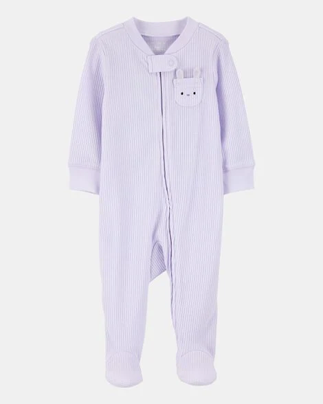 MACACÃO COM PÉ CARTER'S - BICHINHO LILÁS - MENINA