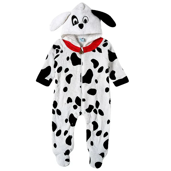 MACACÃO COM PÉ PELUDINHO TIP TOP BABY - CACHORRINHO - UNISSEX