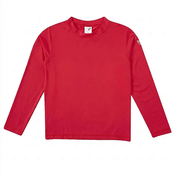 CAMISETA MODA PRAIA TIP TOP - VERMELHA - PROTEÇÃO +50UV - UNISSEX