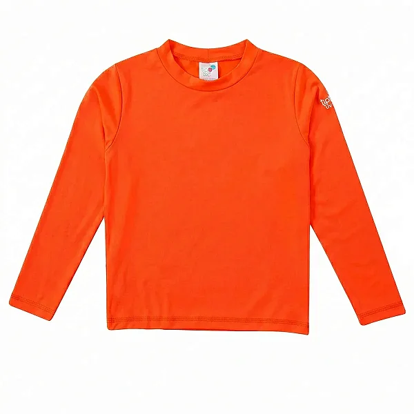CAMISETA MODA PRAIA TIP TOP - LARANJA NEON - PROTEÇÃO +50UV - UNISSEX
