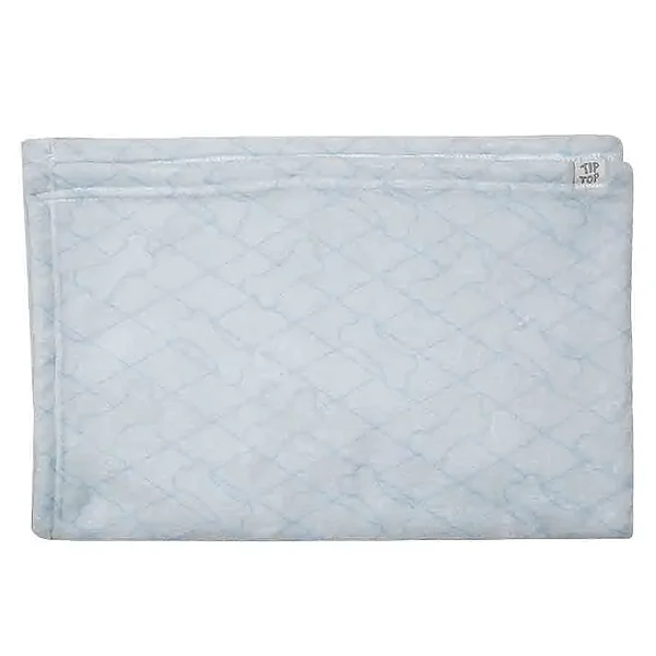 MANTA PELUCIADA TIP TOP - OSSINHOS AZUL - MENINO