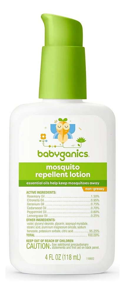 LOÇÃO REPELENTE BABYGANICS - 118 ml