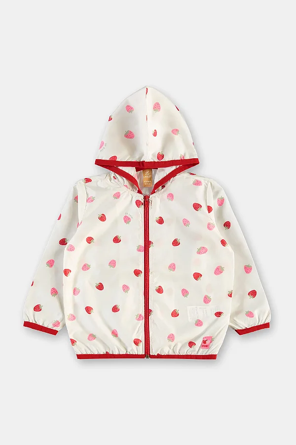 JAQUETA CORTA-VENTO UP BABY - MORANGUINHOS - MENINA