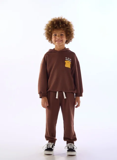 CONJUNTO MOLETOM 2 PEÇAS TRÊS E JÁ - JACARÉ - MENINO