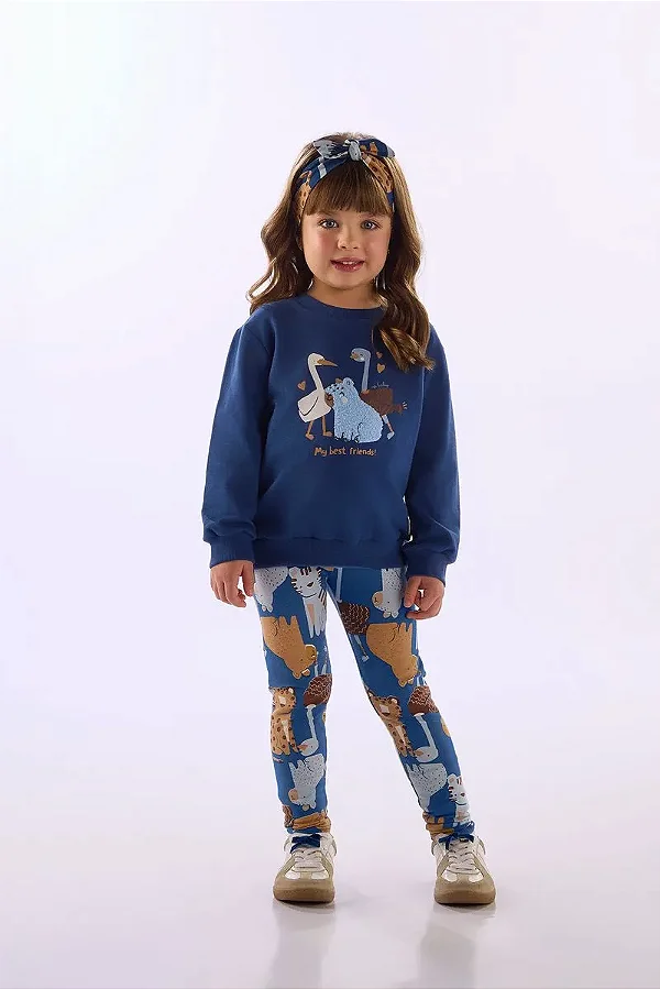 CONJUNTO 2 PEÇAS UP BABY KIDS - BICHINHOS - MENINA