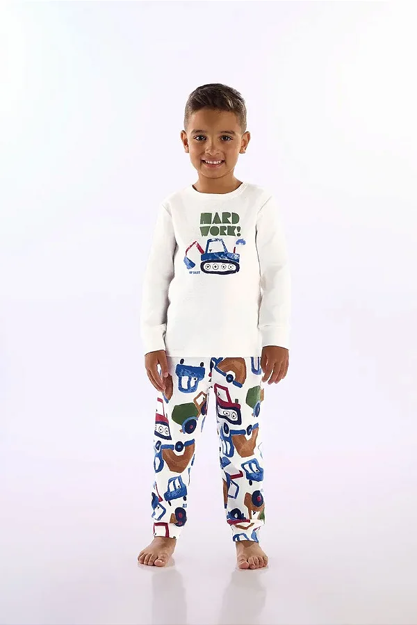PIJAMA 2 PEÇAS UP BABY KIDS - CAMINHÃO - MENINO