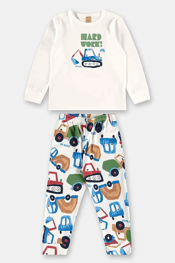 PIJAMA 2 PEÇAS UP BABY KIDS - CAMINHÃO - MENINO