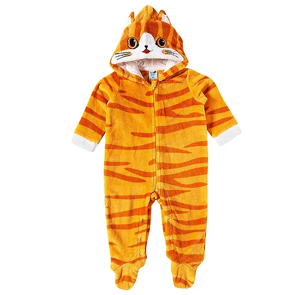 MACACÃO COM PÉ PELUDINHO TIP TOP - GATINHO - UNISSEX