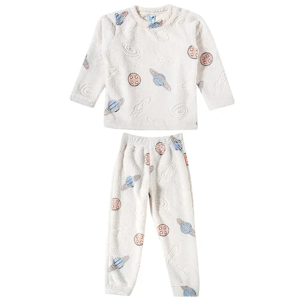 PIJAMA 2 PEÇAS FLEECE TIP TOP - ESPAÇO - MENINO