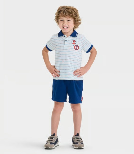 CONJUNTO VERÃO 2 PEÇAS MARVEL - SPIDER MAN - MENINO
