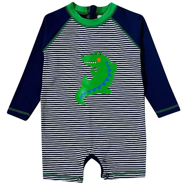 MODA PRAIA TIP TOP KIDS - DINO - PROTEÇÃO UV50+ - MENINO