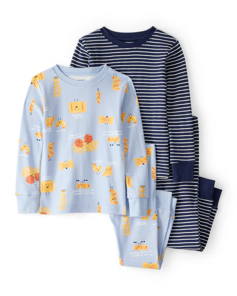 PIJAMA 4 PEÇAS CARTER'S - MACARRÃO - MENINO