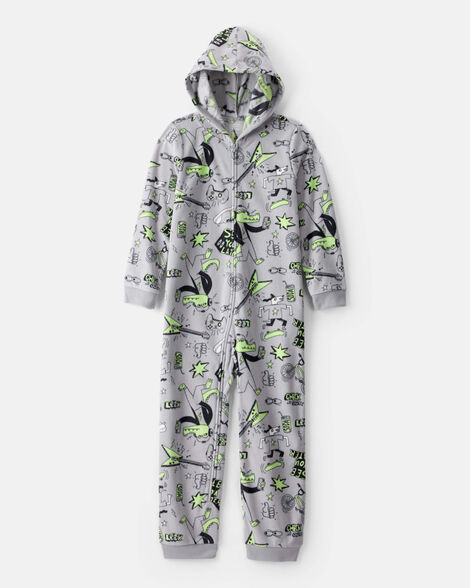 MACACÃO SEM PÉ FLEECE CARTER'S - JACARÉ - MENINO