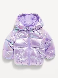 JAQUETA PUFFER OLD NAVY - LILÁS FURTA-COR - MENINA