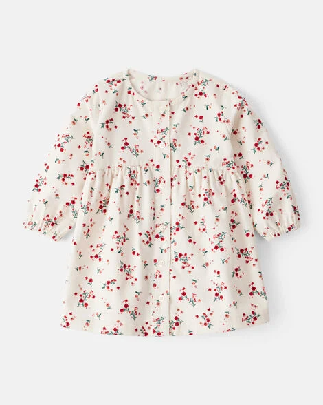 VESTIDO VELUDO CARTER'S - FLORAL - MENINA