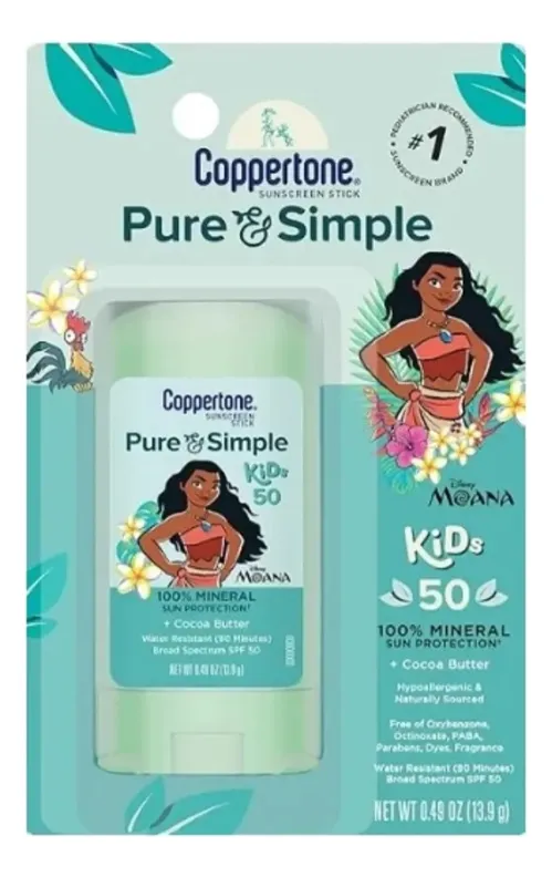 PROTETOR SOLAR EM BASTÃO COPPERTONE FPS 50+ - PURE & SIMPLE - 13g