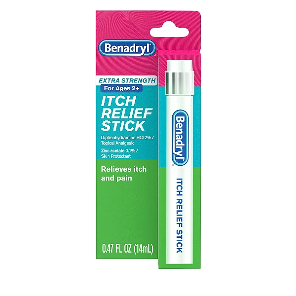 ALÍVIO PARA PICADAS, COCEIRA E IRRITAÇÃO DA PELE - BENADRYL ITCH RELIEF STICK EXTRA STRENGTH