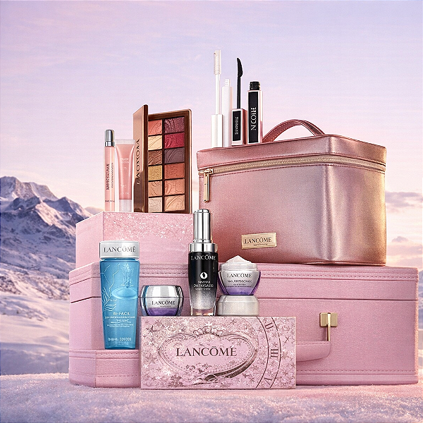 KIT DE LUXO BEAUTY BOX LANCÔME - (10 Produtos + nécessaire)
