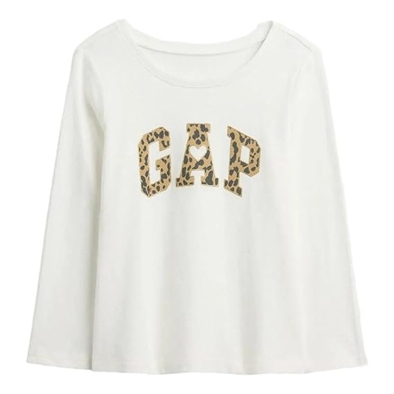 CAMISETA MANGA LONGA GAP - ANIMAL PRINT - MENINA