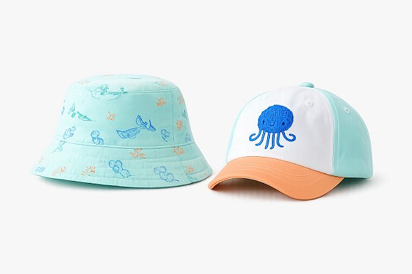 KIT BONÉ E BUCKET F&F - FUNDO DO MAR - MENINO