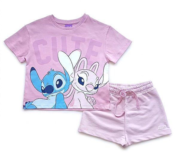 CONJUNTO VERÃO 2 PEÇAS TU - STITCH - MENINA