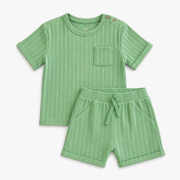 CONJUNTO VERÃO 2 PEÇAS GEORGE BABY - VERDE - MENINO