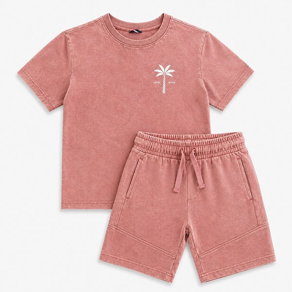 CONJUNTO VERÃO 2 PEÇAS GEORGE BABY - MARROM - MENINO