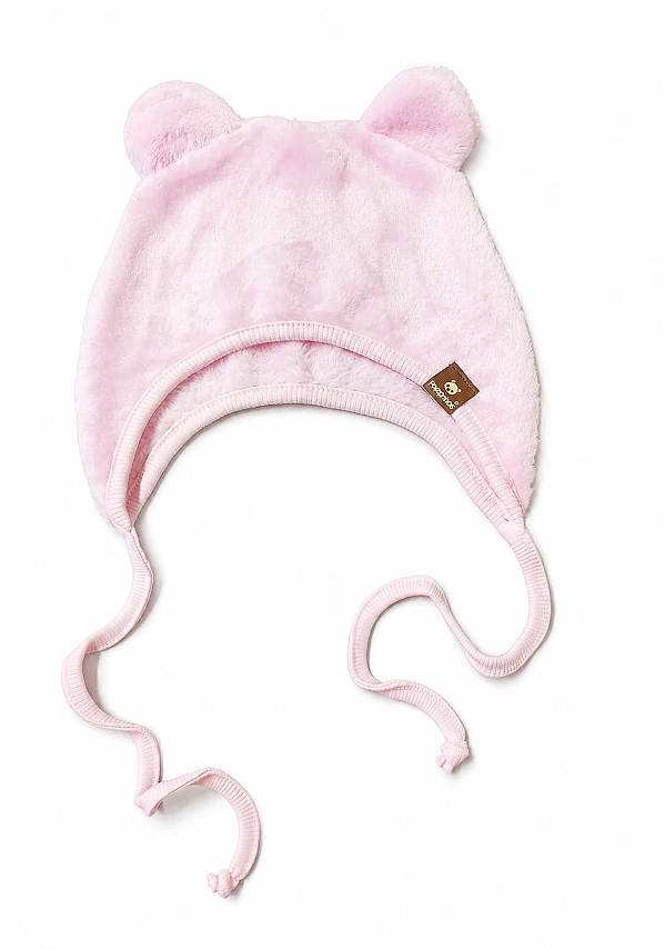 TOUCA EM FLEECE FOFOTINHOS KIDS - ROSA - MENINO