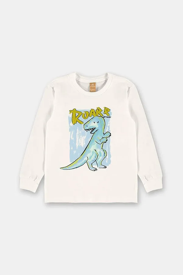 CAMISETA MANGA LONGA TODDLER UP BABY - ROARR - MENINO