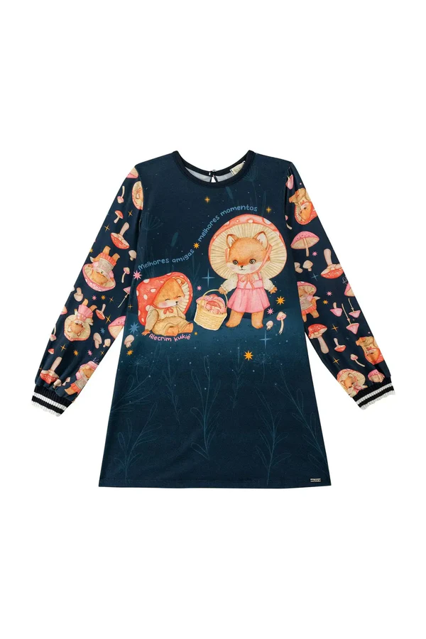 VESTIDO KUKIÊ - RAPOSINHA - MENINA