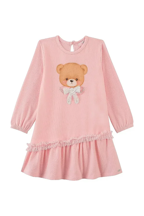 VESTIDO KUKIÊ - URSINHO ROSA - MENINA
