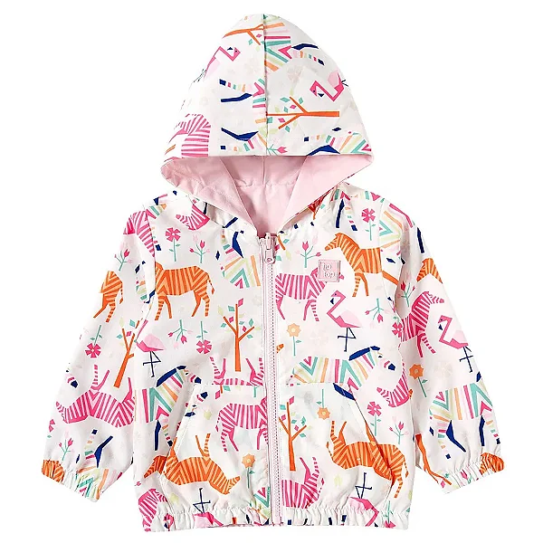 JAQUETA CORTA VENTO TIP TOP KIDS - ZEBRA - MENINA