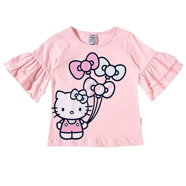 CAMISETA MANGA CURTA KIDS TIP TOP - HELLO KITTY - MENINA