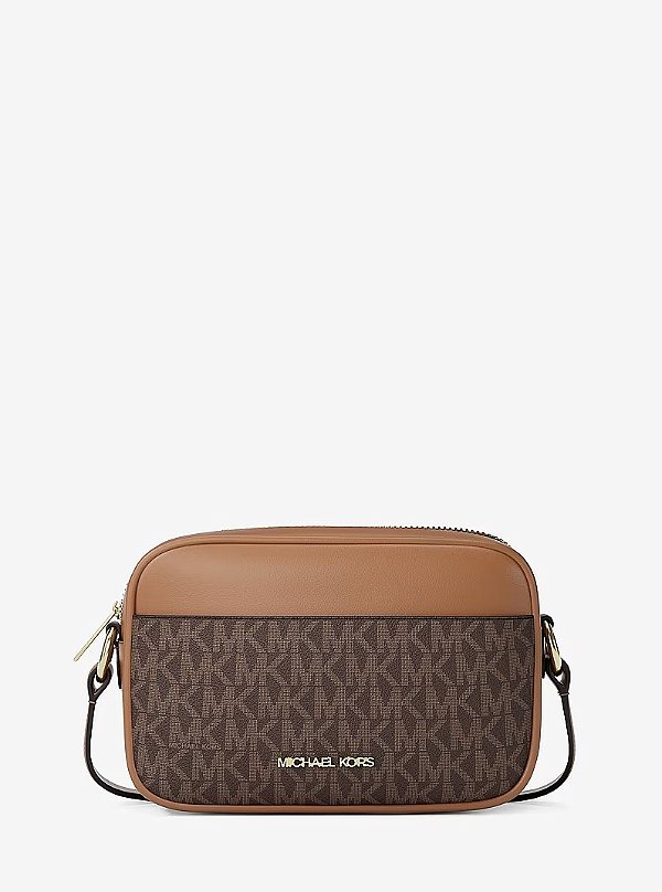 BOLSA TRANSVERSAL MICHAEL KORS - LOGO BROWN