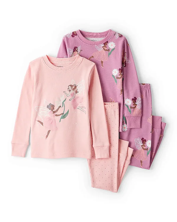 PIJAMA 4 PEÇAS CARTER'S - FADAS - MENINA