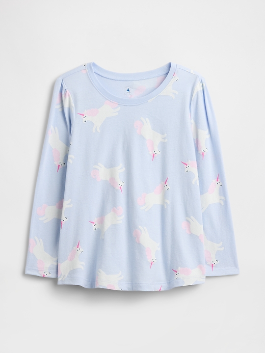 CAMISETA MANGA LONGA GAP - UNICÓRNIO - MENINA