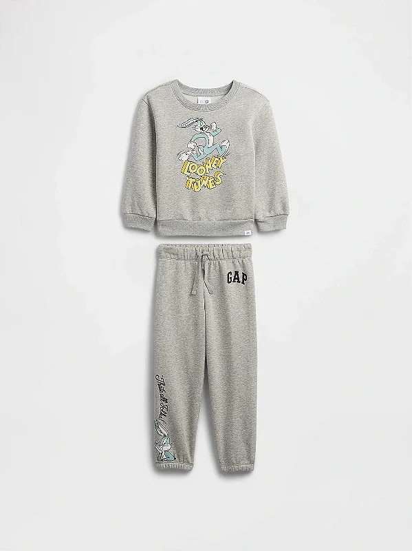 CONJUNTO FLANELADO 2 PEÇAS GAP - LOONEY TUNES- MENINO