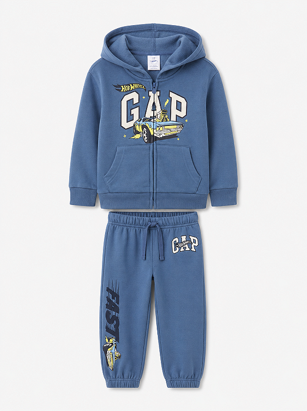 CONJUNTO FLANELADO 2 PEÇAS GAP - HOTWHEELS - MENINO