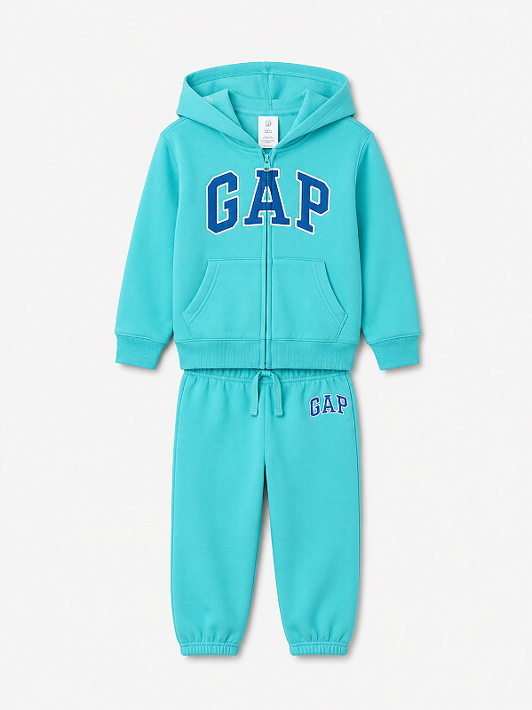 CONJUNTO FLANELADO 2 PEÇAS GAP - VERDE ÁGUA - MENINO