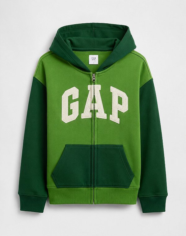 MOLETOM FLANELADO GAP KIDS - VERDE - MENINO