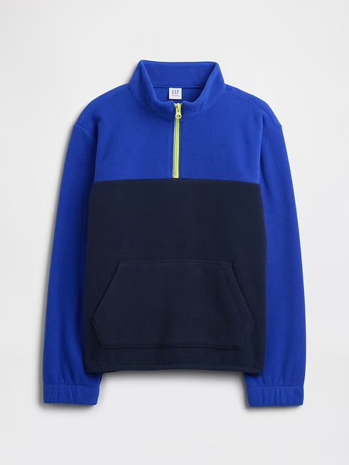 CASACO EM FLEECE GAP KIDS - AZUL - MENINO