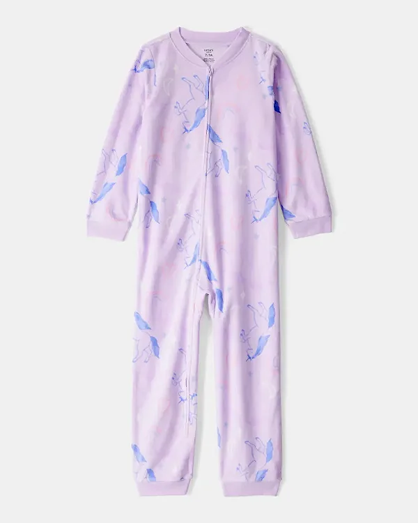 MACACÃO SEM PÉ FLEECE CARTER'S KIDS - UNICÓRNIO - MENINA