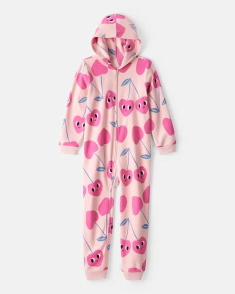 MACACÃO SEM PÉ FLEECE CARTER'S KIDS - CORAÇÃO - MENINA