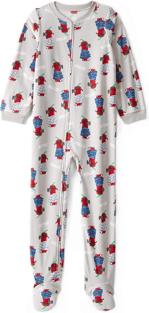 MACACÃO COM PÉ FLEECE CARTER'S KIDS - CHILI - MENINO