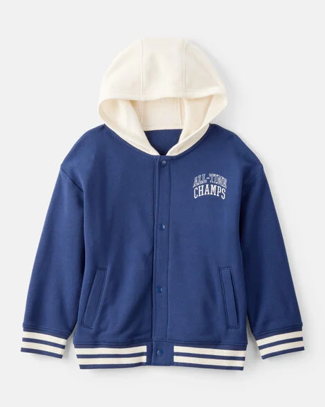 JAQUETA BOMBER CARTER'S KIDS - CHAMPS AZUL - MENINO