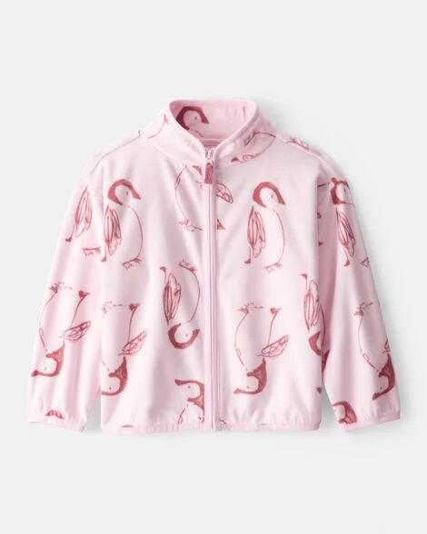 CASACO EM FLEECE OSHKOSH - PINGUIM - MENINA