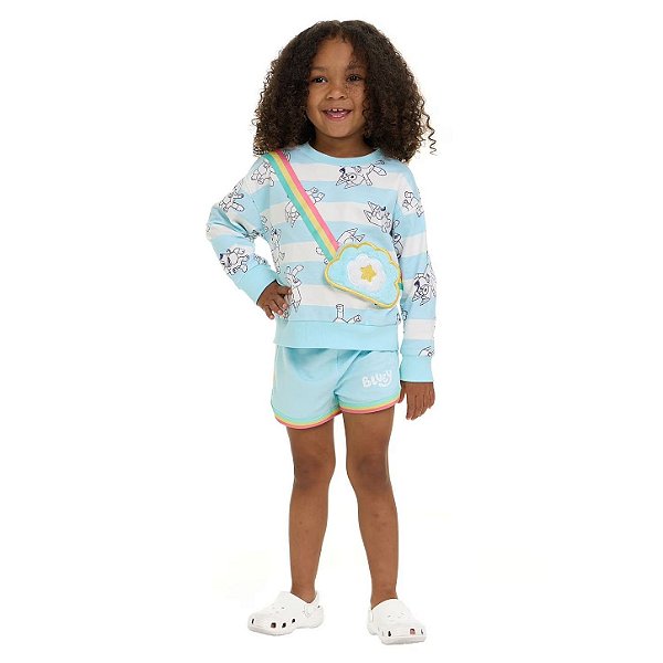 CONJUNTO 2 PEÇAS BLUEY - AZUL - MENINA