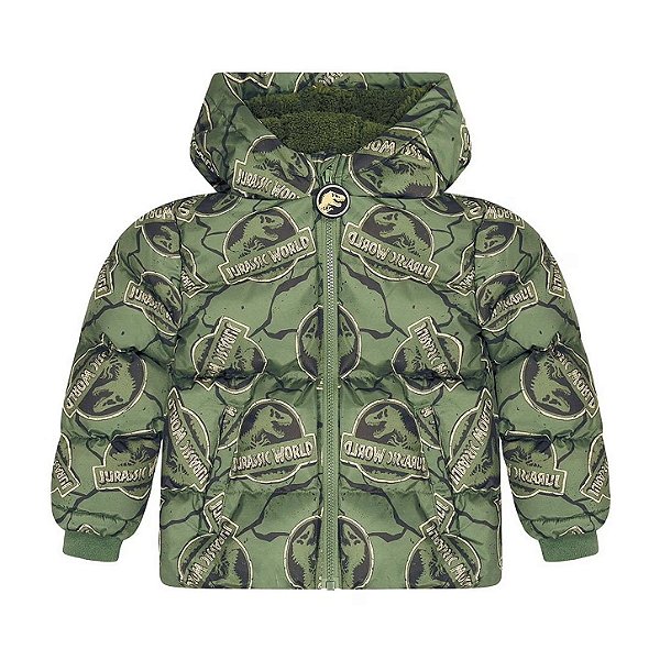 JAQUETA PUFFER JURASSIK WORLD - VERDE - MENINO